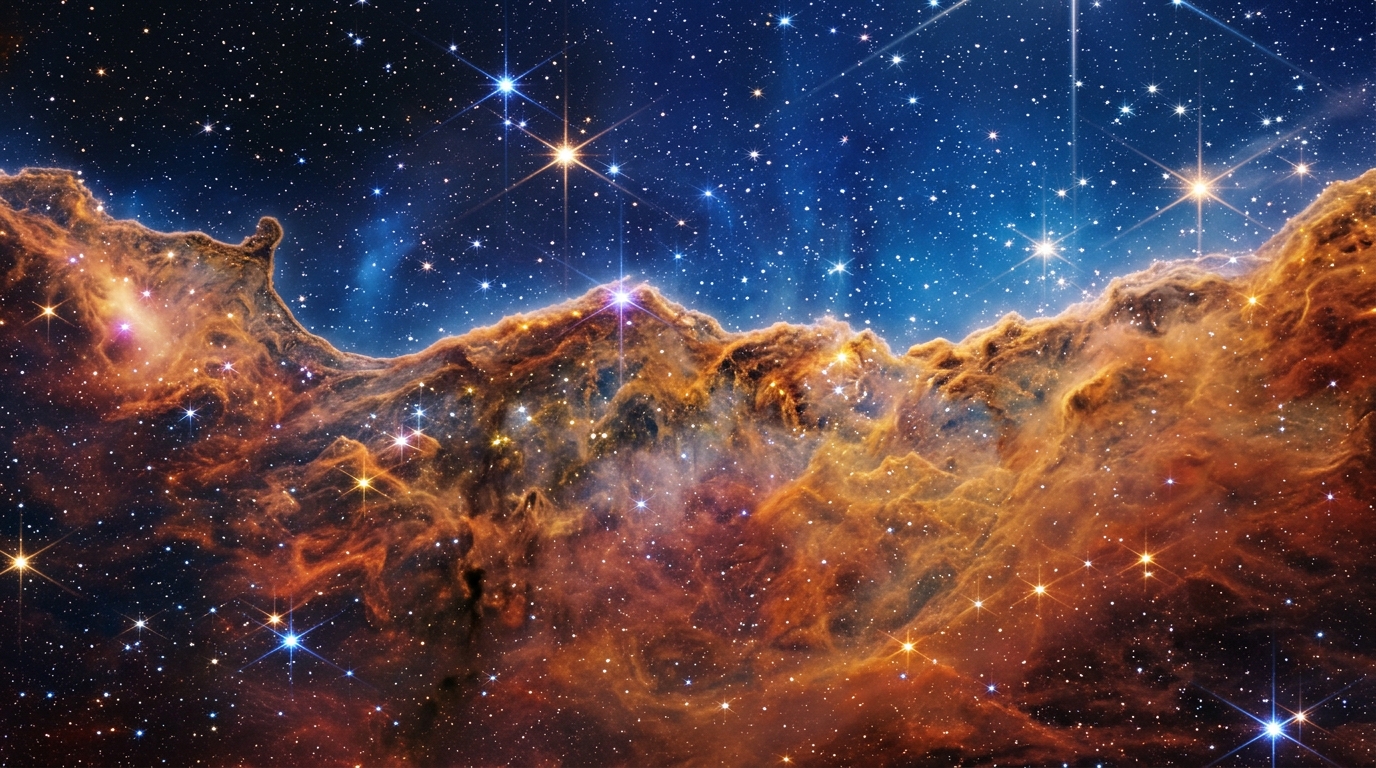 Cosmic Cliffs Nebula Background